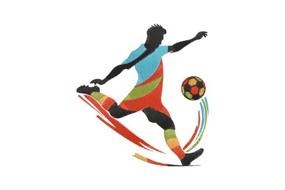 Colorful Soccer Player: Holiday Embroidery Review