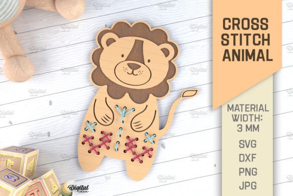 Cross Stitch Animals Laser Cut Lion SVG Review