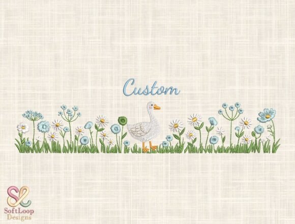 Custom Goose Embroidery Design: A Charming Addition
