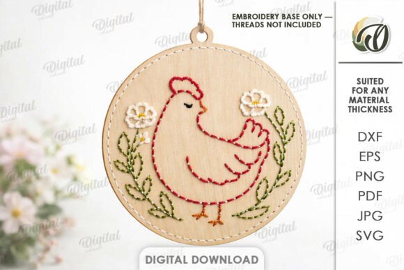 Easter Embroidery Blank Laser Cut: A Versatile Design