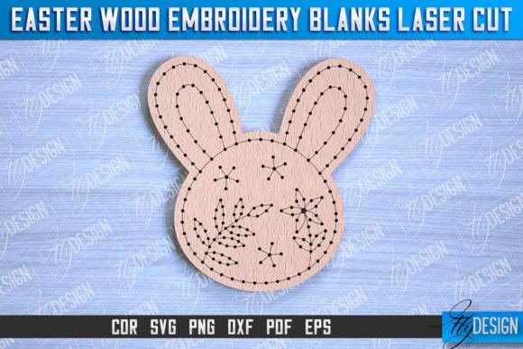 Easter Wood Embroidery Blanks for Apparel