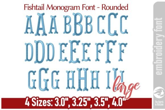 Elegant Fishtail Monogram Font - Rounded L