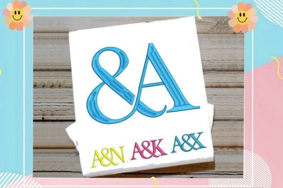 Elegant Interlocking Ampersand Letter a Monogram