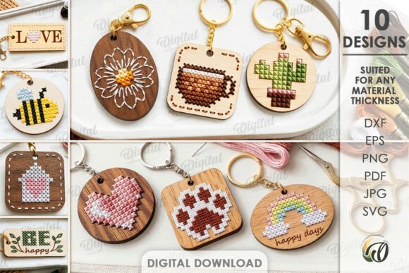 Embroidery Keychains Bundle: A Designer's Review