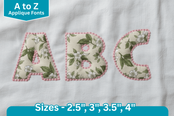Explore the Charm of Dot Edge Applique Fonts