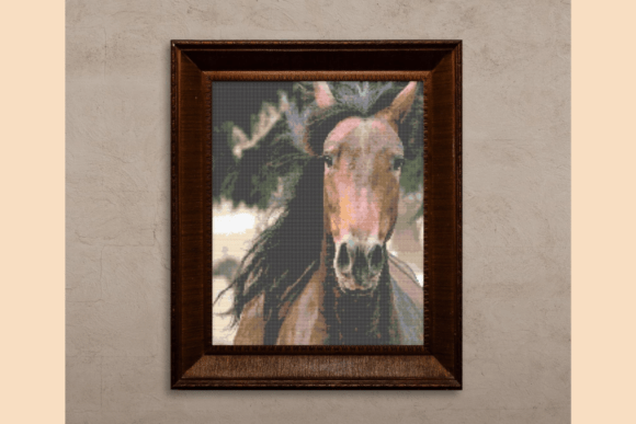 Horse Cross-Stitch Pattern for Etsy Sellers