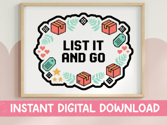 List It and Go Reseller Cross Stitch SVG Review