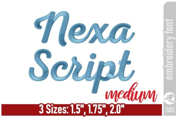 Nexa Script Embroidery Font - Perfect for Holiday Gifts