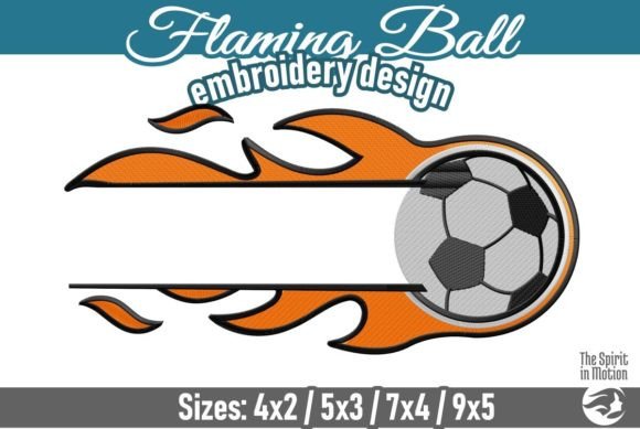 Outline Split Frame Flaming Soccer Ball Review