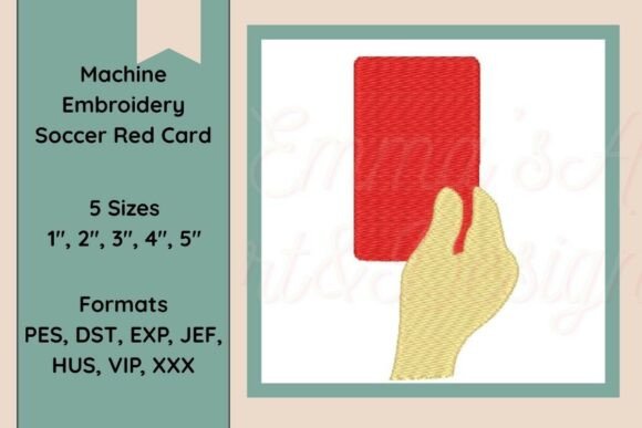 Soccer Red Card Embroidery: A Maker's Review