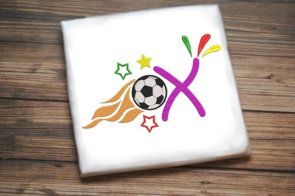 X Letter Soccer Ball Alphabet: Apparel Design Review